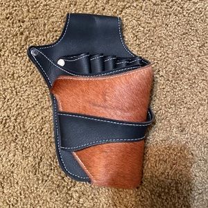 REAL COW HAIR STYLIST SCISSOR HOLSTER